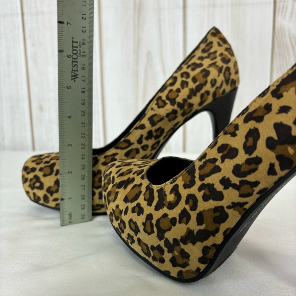 Kardashian Kollection Heels Fabric Leopard Print Stiletto Dressy Shoes Size 9.5 - Picture 15 of 16